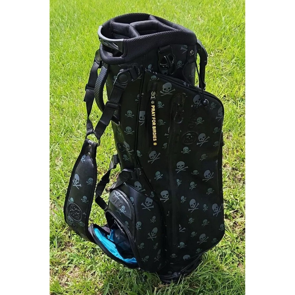 G/FORE & VESSEL Collaboration KILLER CARRY Golf Bag  Nylon Skull Black Limited